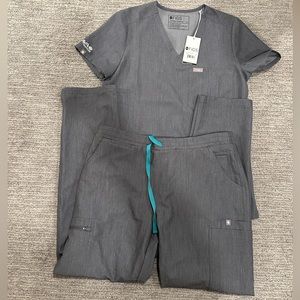 Grey figs scrubs